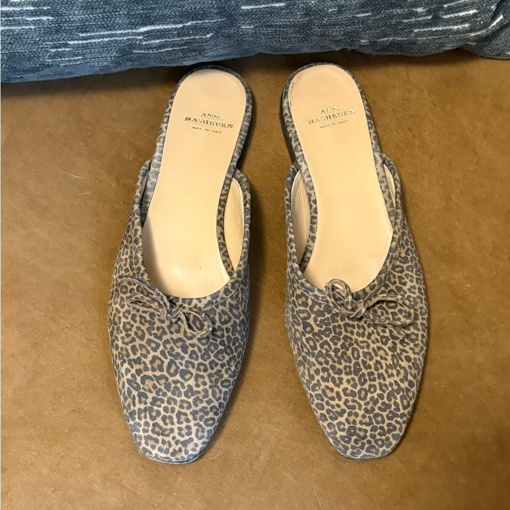 Ann Mashburn Mules / 8.5 Leopard / see description for sizing! - Picture 2 of 10